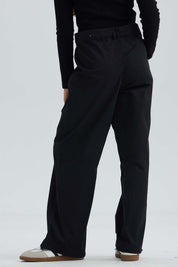 Pantalón Niña Parachute Con Pretina Falsa Negro