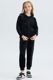 Pantalón Buzo Niña Plush Negro