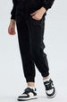 Pantalón Buzo Niña Plush Negro