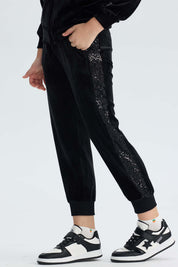 Pantalón Buzo Niña Plush Negro