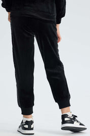 Pantalón Buzo Niña Plush Negro