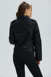 Chaqueta Niña Biker Negro