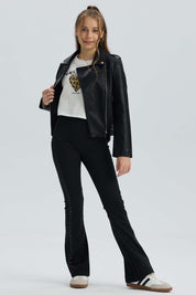 Chaqueta Niña Biker Negro