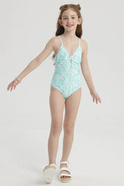 Traje de Baño Niña Full Print Aqua