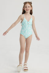 Traje de Baño Niña Full Print Aqua
