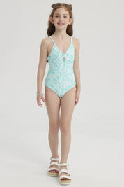 Traje de Baño Niña Full Print Aqua