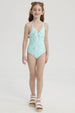 Traje de Baño Niña Full Print Aqua