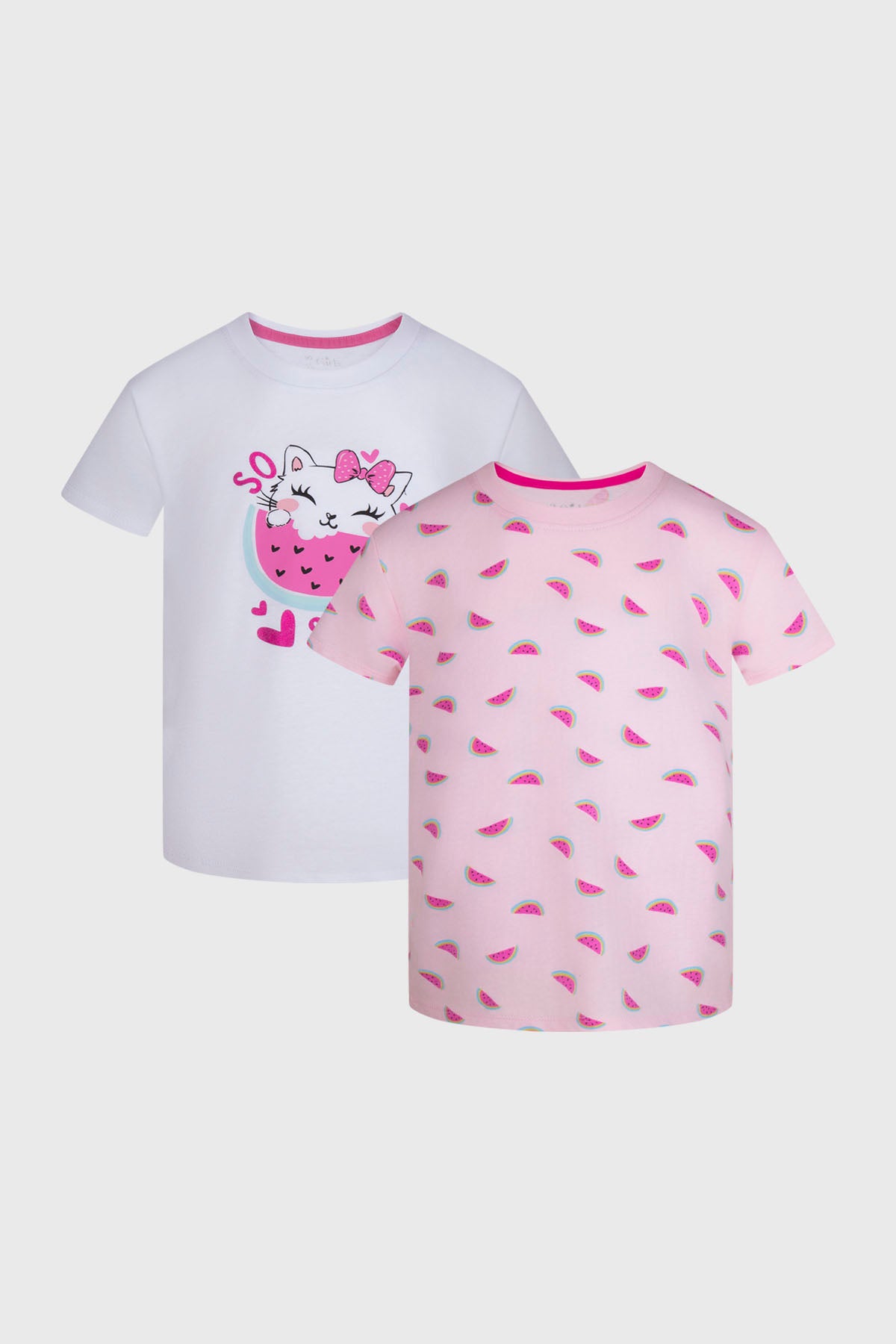 Polera Niña Bipack Print Blanco