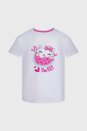 Polera Niña Bipack Print Blanco