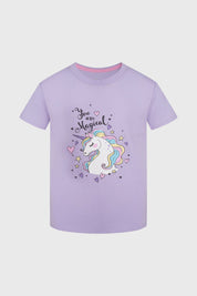 Polera Niña Bipack Print Lila