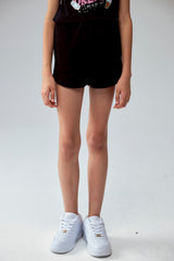 Short Niña Liso Negro