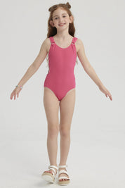 Traje de Baño Niña Argolla Fucsia