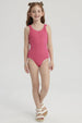 Traje de Baño Niña Argolla Fucsia