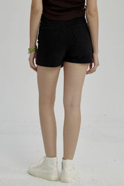 Falda Niña Short Denim Negro