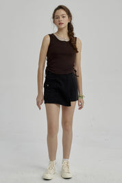 Falda Niña Short Denim Negro