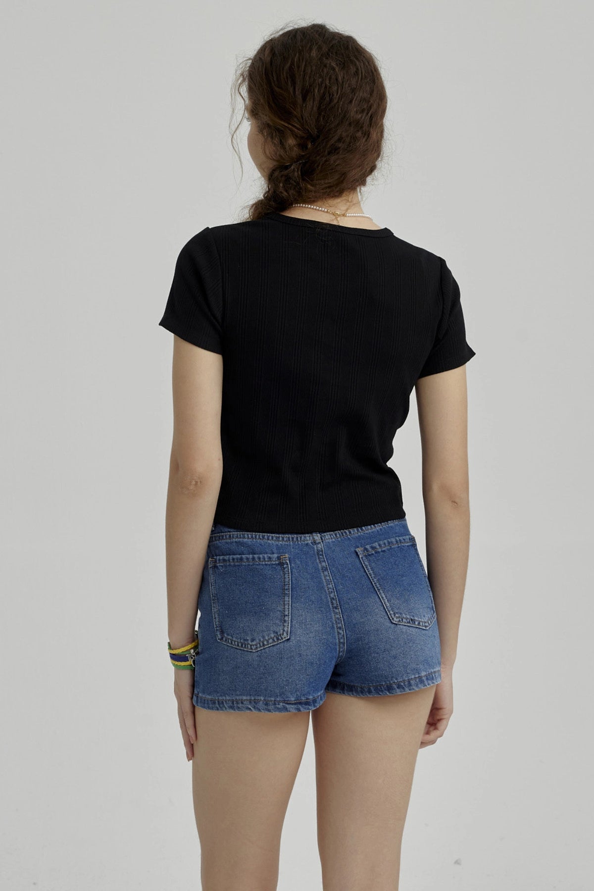 Polera Niña Con Argolla Negro