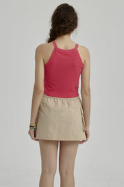 Peto Niña Rib Cuello Halter Fucsia