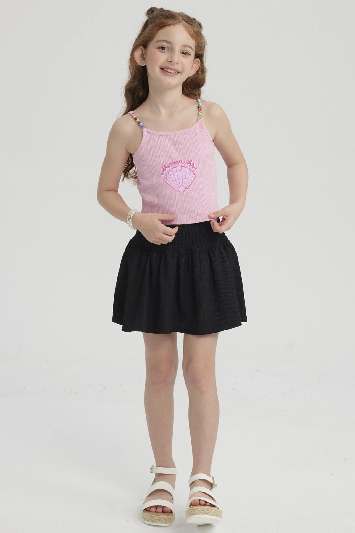 Peto Niña Rib Mostacilla Pabilo Rosado