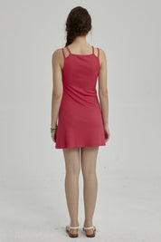 Vestido Niña Rib Fucsia