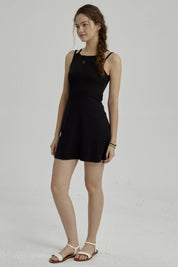 Vestido Niña Rib Negro