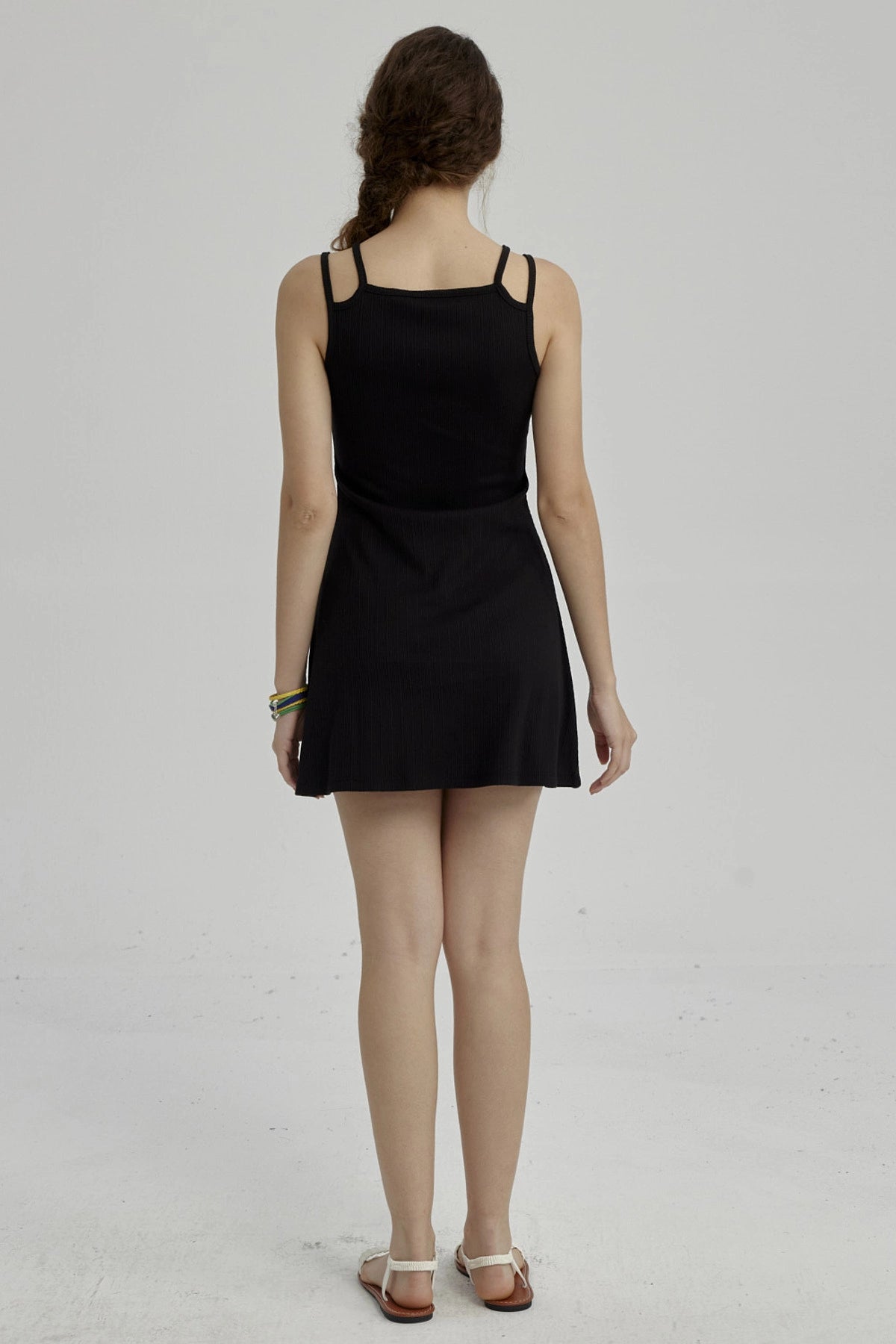 Vestido Niña Rib Negro