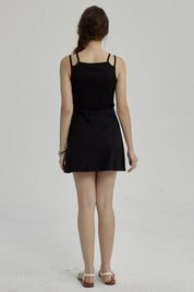 Vestido Niña Rib Negro