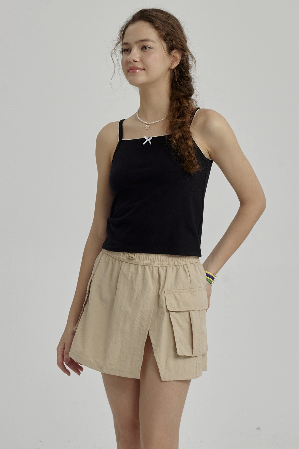 Peto Niña Con Lazo Negro