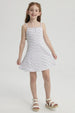 Vestido Niña Rayas Blanco
