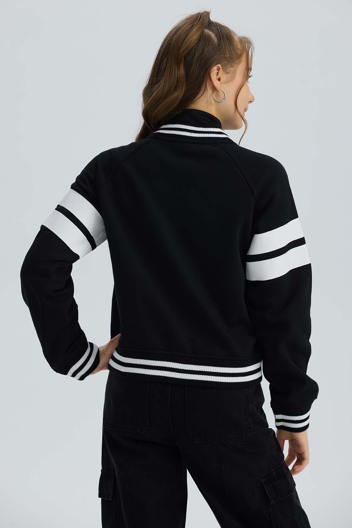 Chaqueta Niña College Negro