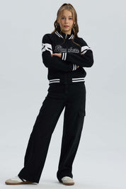 Chaqueta Niña College Negro
