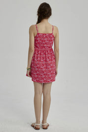 Vestido Niña Abertura En Costado Fucsia