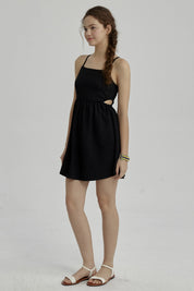 Vestido Niña Abertura En Costado Negro