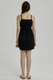 Vestido Niña Abertura En Costado Negro