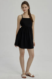 Vestido Niña Abertura En Costado Negro