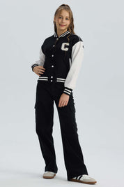 Chaqueta Niña Bomber Negro