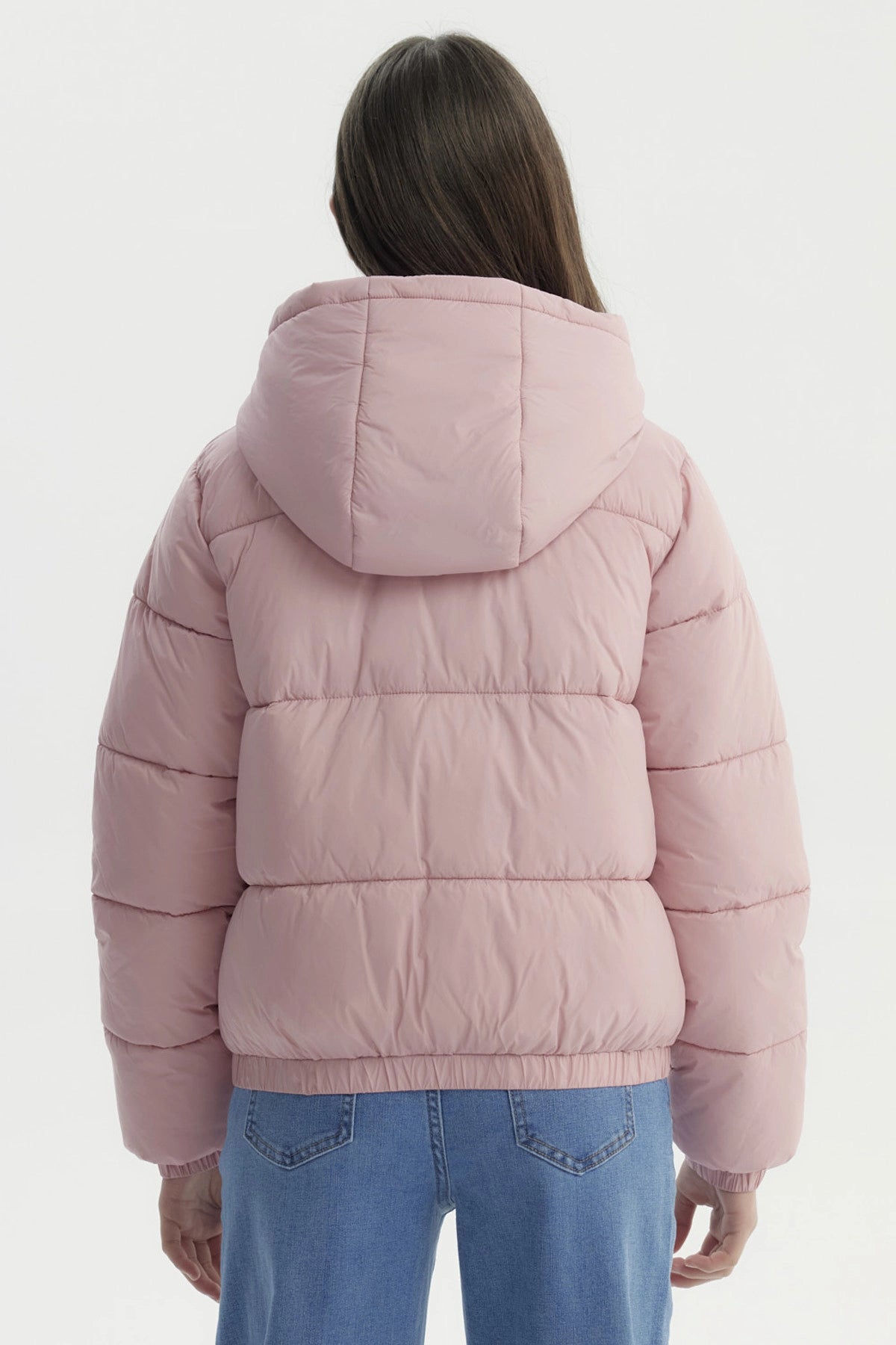 Parka Niña Básica Teen Rosado
