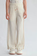 Pantalón Niña Crep Accesorios Cordón Beige