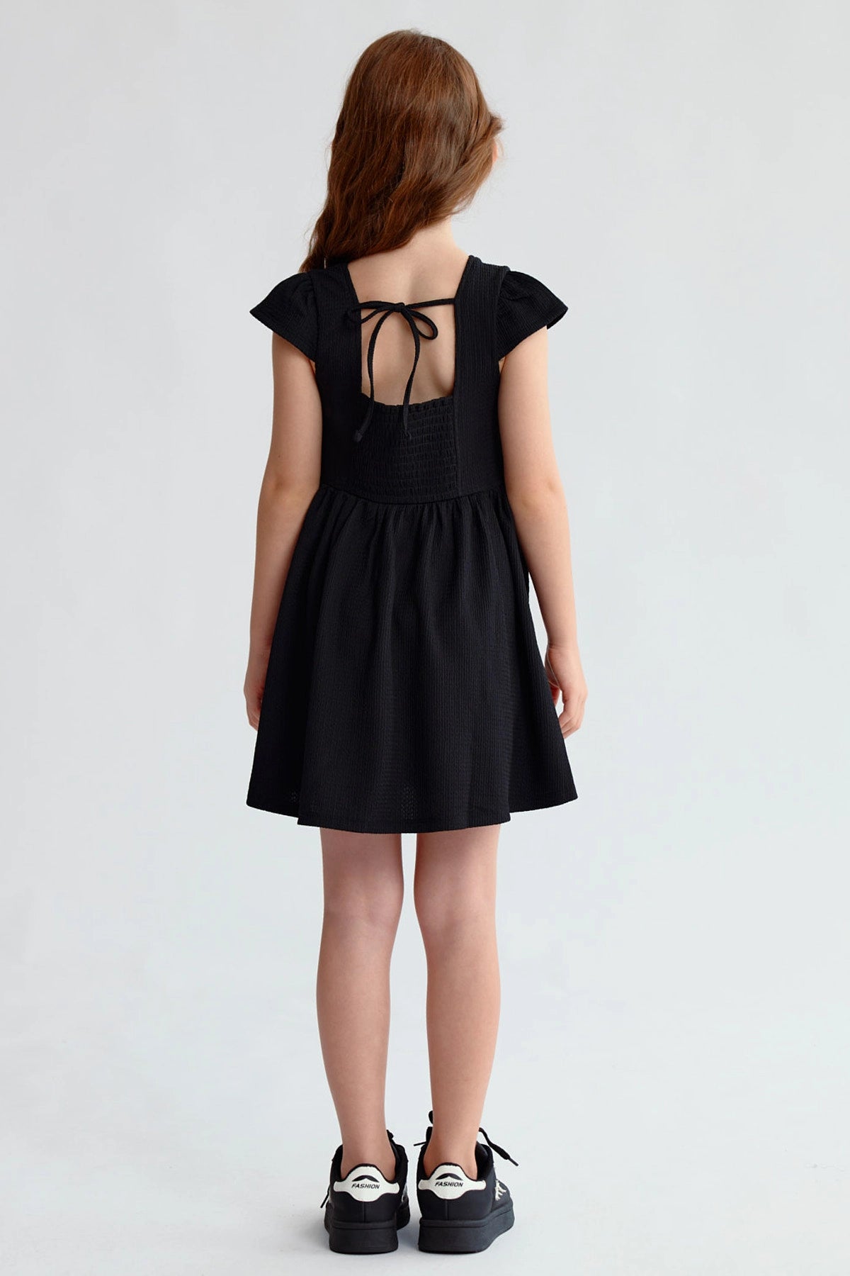 Vestido Niña Liso Print Negro