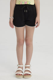 Short Niña Con Cordón Negro