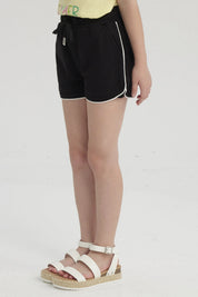 Short Niña Con Cordón Negro