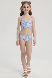 Traje de Baño Niña Bikini Teen Cruzado Azul