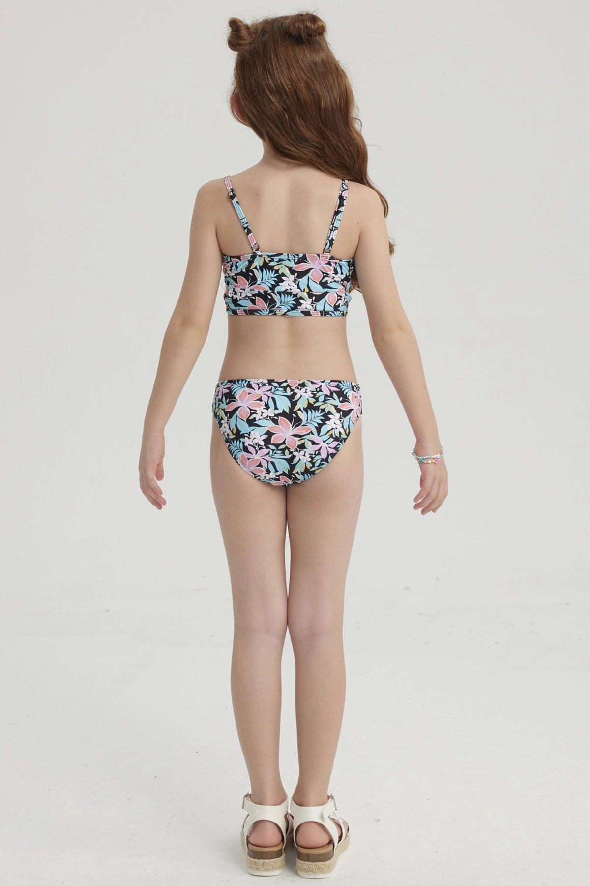 Traje de Baño Niña Bikini Teen Cruzado Negro