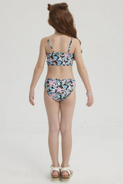 Traje de Baño Niña Bikini Teen Cruzado Negro