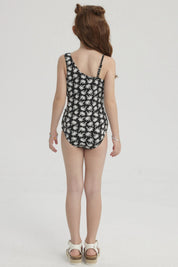 Traje de Baño Niña Asimétrico Negro