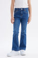 Jeans Niña Flare Azul