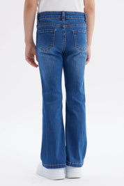 Jeans Niña Flare Azul