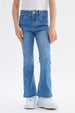 Jeans Niña Flare Azul Claro