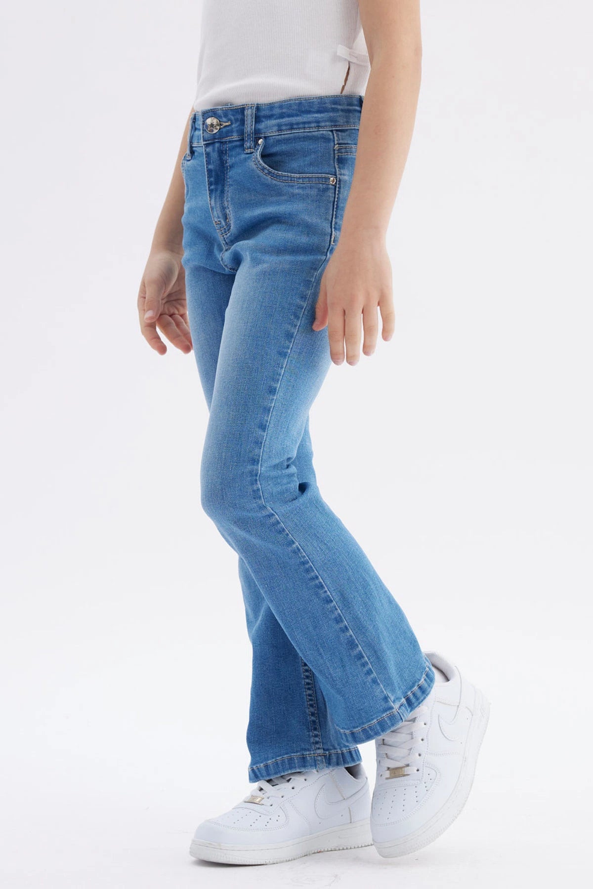 Jeans Niña Flare Azul Claro