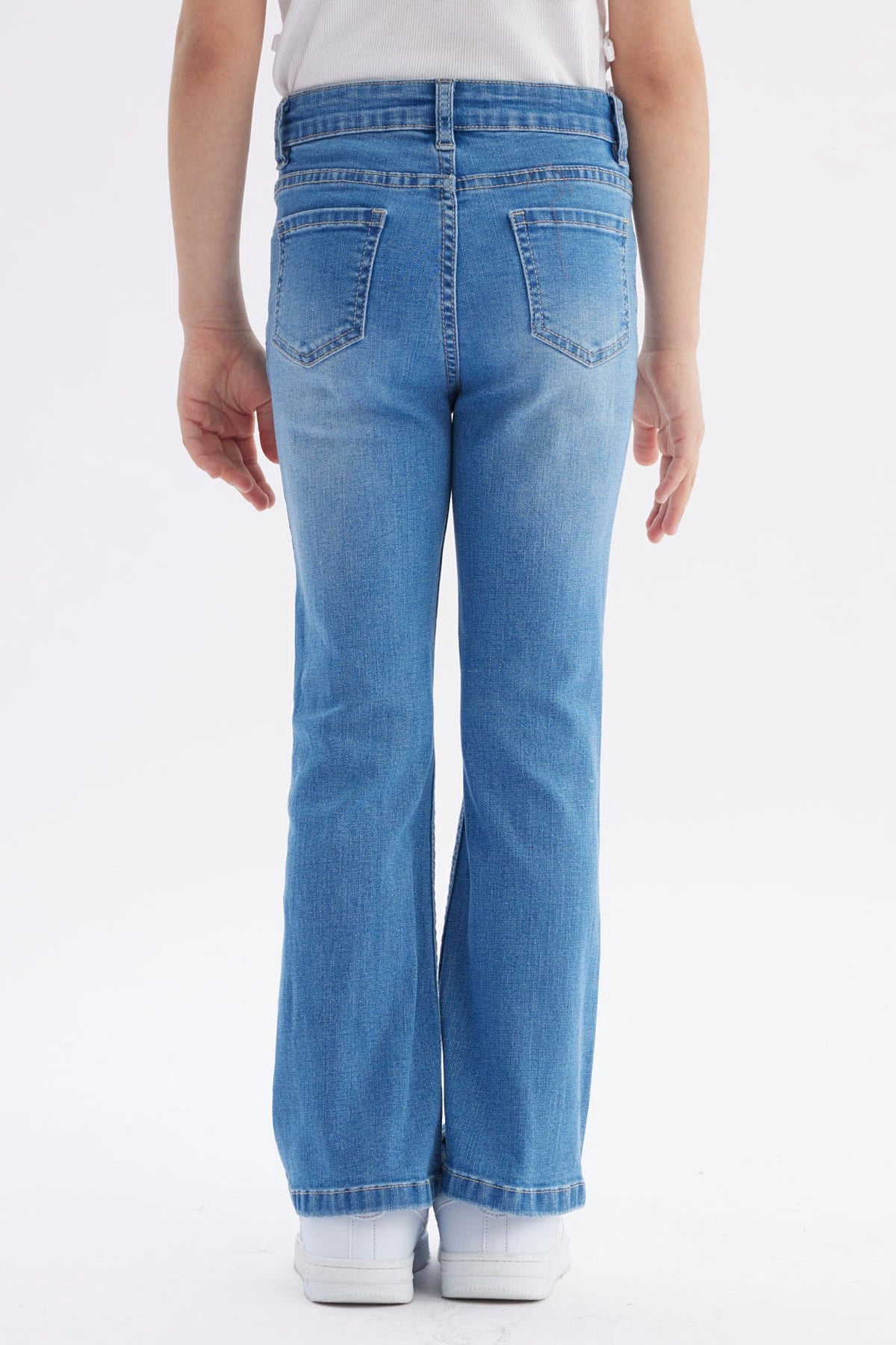 Jeans Niña Flare Azul Claro