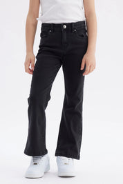 Jeans Niña Flare Negro